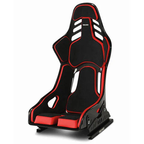 Recaro Podium CFK (CF/Kevlar) FIA/ABE Medium/Right Hand Seat - Alcantara Blk/Leather Red
