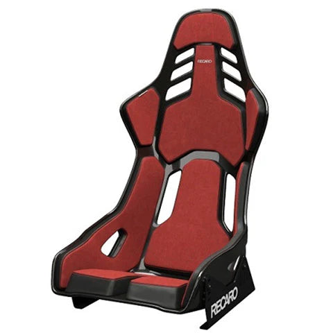 Recaro Podium CFK (CF/Kevlar) FIA/ABE Large/Right Hand Seat - Alcantara Red/Leather Blk
