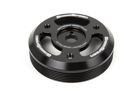 GrimmSpeed Black Lightweight Crank Pulley For 2015+ WRX / 2013+ BRZ