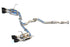 Invidia Gemini R400 Single Layer Quad Black Tip Catback Exhaust 2015+ WRX/STI